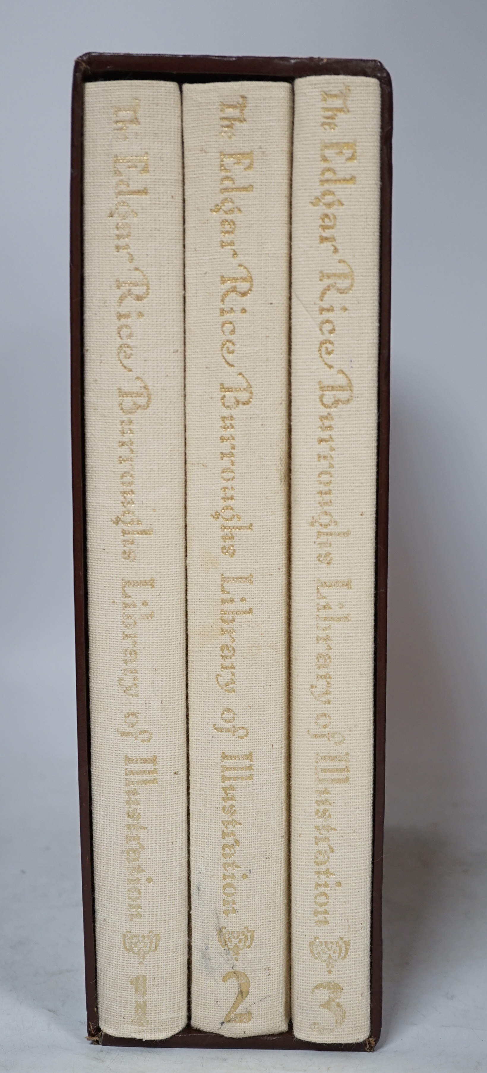 Edgar Rice Burroughs; Library of Illustration, a three volume limited edition in a slip case